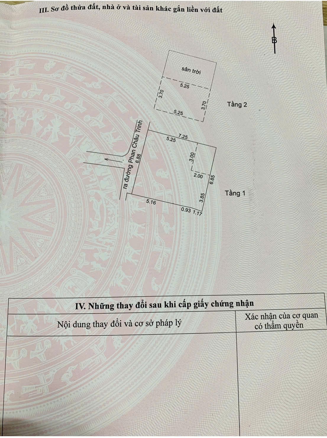 PHAN CHÂU TRINH 50m², 2 tầng, ngang 6.9m, dài 7m, giá 3.85 tỷ